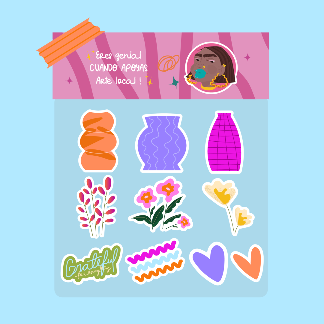 Stickers o Imanes “Grateful for Everything” – Melany Allen