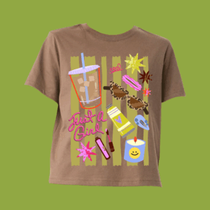 👕 T-shirt just a girl - Corte medio